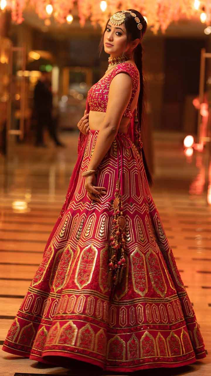 IWMBuzz - Whose bridal look inspired you? A. Naira B. Ishani . Follow  IWMBuzz for more updates. . . . Shivangi Joshi Surbhi Chandna #pickone  #chooseone #choose #favorite #SurbhiChandna #ShivangiJoshi #actress  #celebrity #