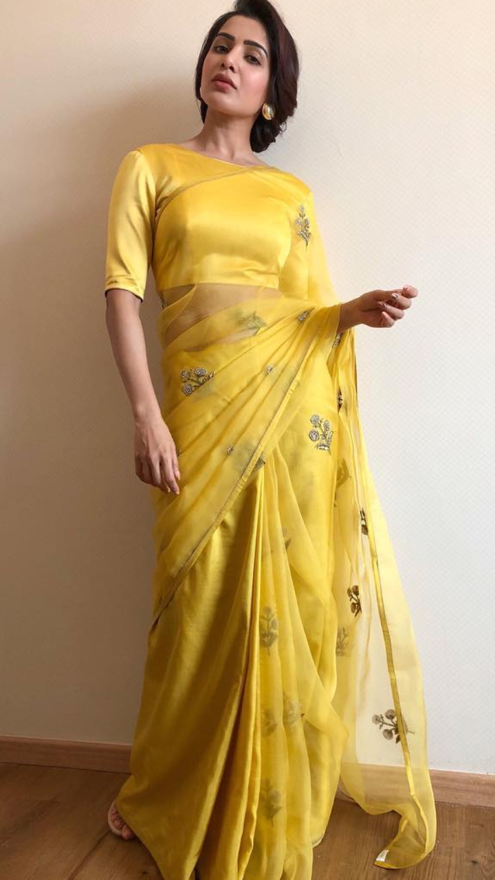 Samantha Akkineni steps up her ethnic game in mustard kurta set, it has  pockets | Fashion Trends - Hindustan Times