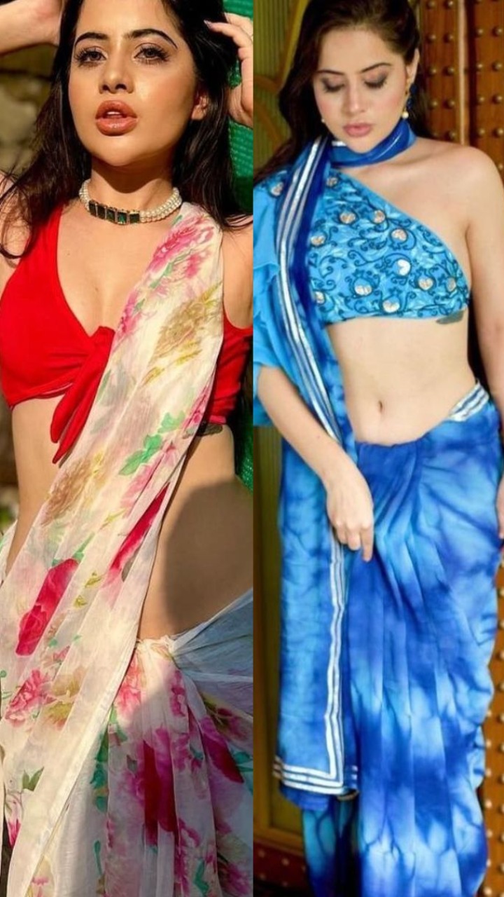 Urfi Javed In Her Never Seen Before Saree Looks