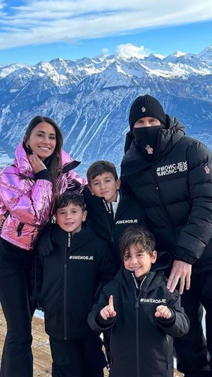 Lionel Messi's Luxury Vacation In The Swiss Alps With Family