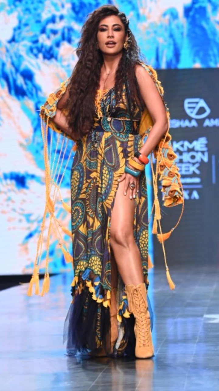 Chitrangda Singh Walks For Eshaa Amiin At Lakme Fashion Week 2022