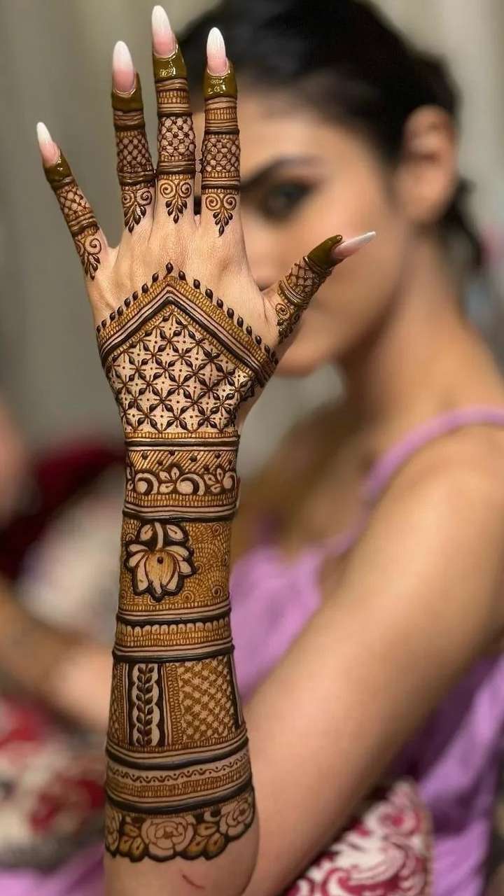 Simple full hand mehndi design - part-1 | henna design | hennaaa by  manali🌸 #simplemehndi #mehndi - YouTube