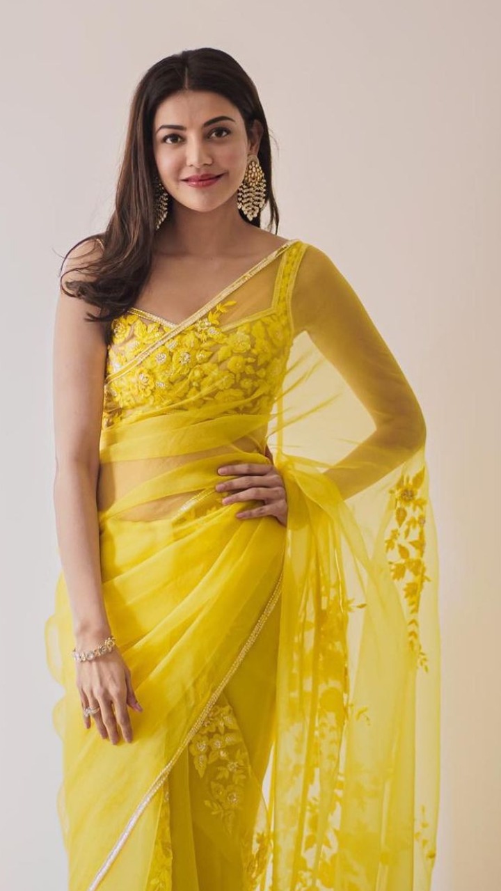 Kajal Aggarwal's Glamorous Sarees That Are Perfect For A Diwali Party