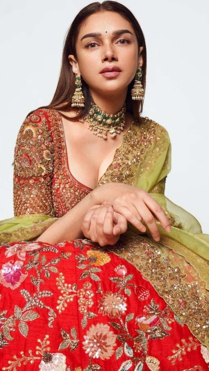 Aditi Rao Hydari in Shehla Chatoor lehenga and Golecha Jewels Styled by  Sanam Ratansi! #AditiRaoHydari #Fashion #Style #GlamourAlert | Instagram