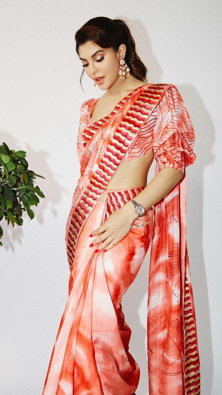 Jacqueline Fernandez Gives A Perfect Summer Saree Look - Boldsky.com