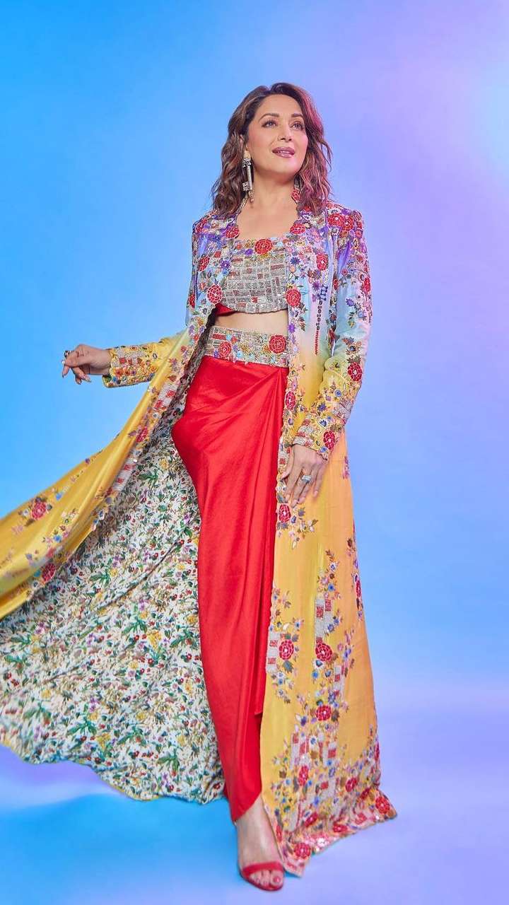 Madhuri Dixit Approved Trendy Indo-Western Outfits | Wedding Guest Dresses  | Trendy Ethnic Wear
