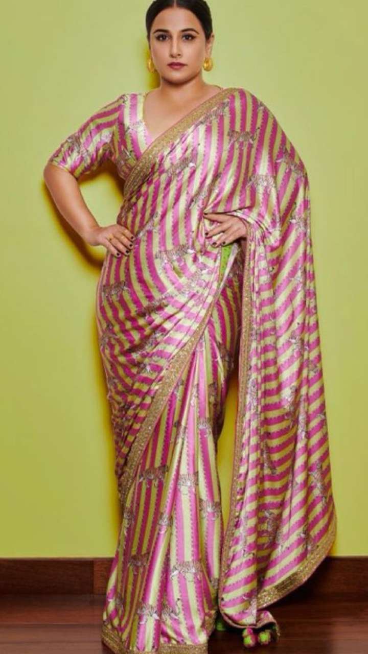 Vidya Balan Hot Saree Looks For Plus-Size Women | Trendy Saree Designs
