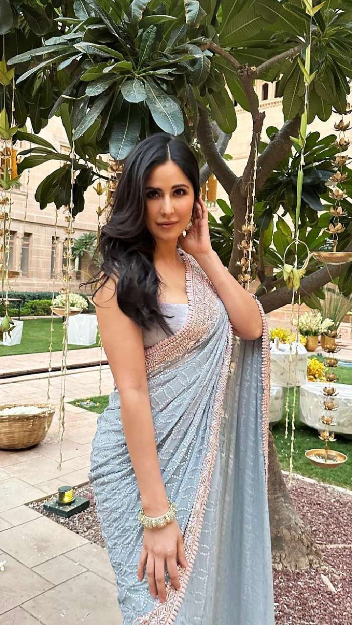 3053 Katrina Kaif's Teri Ore black saree – Shama's Collection