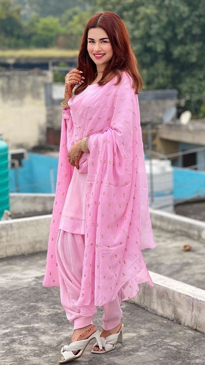 Baby Pink Silk Suit - Adizya