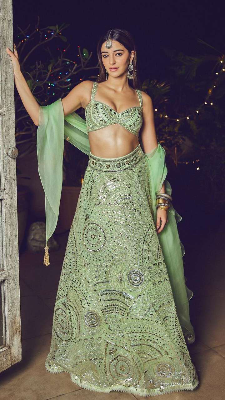 Photo of Pastel Green and Gold lehenga | Latest bridal lehenga, Latest  bridal lehenga designs, Indian bridal lehenga