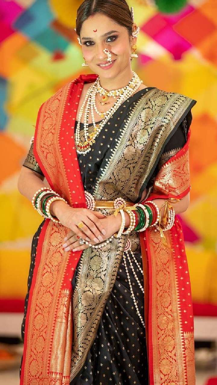 Maharashtrian look | Long blouse designs, Maharashtrian saree, Saree look