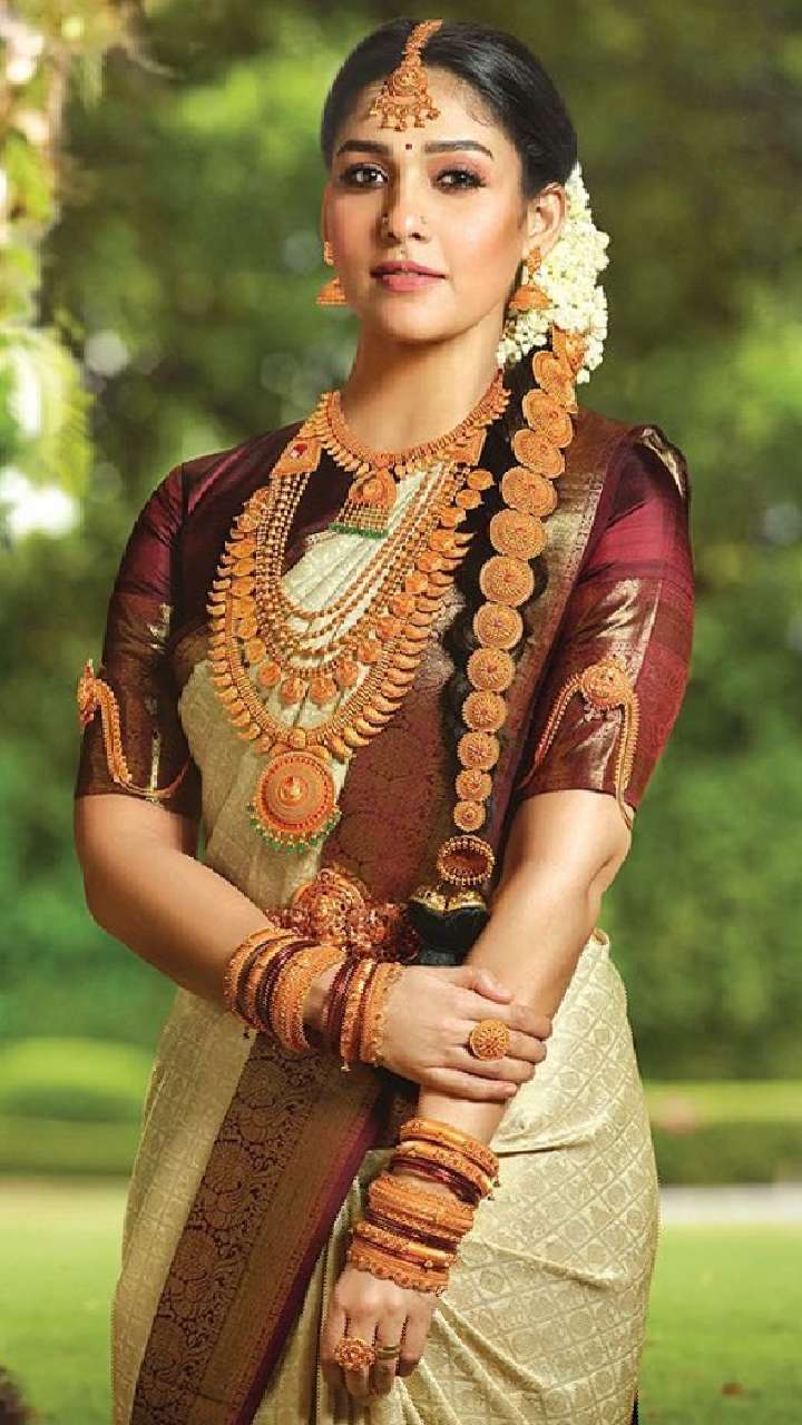 Jawan Fame Nayanthara Ethereal Sarees For South Indian Bride