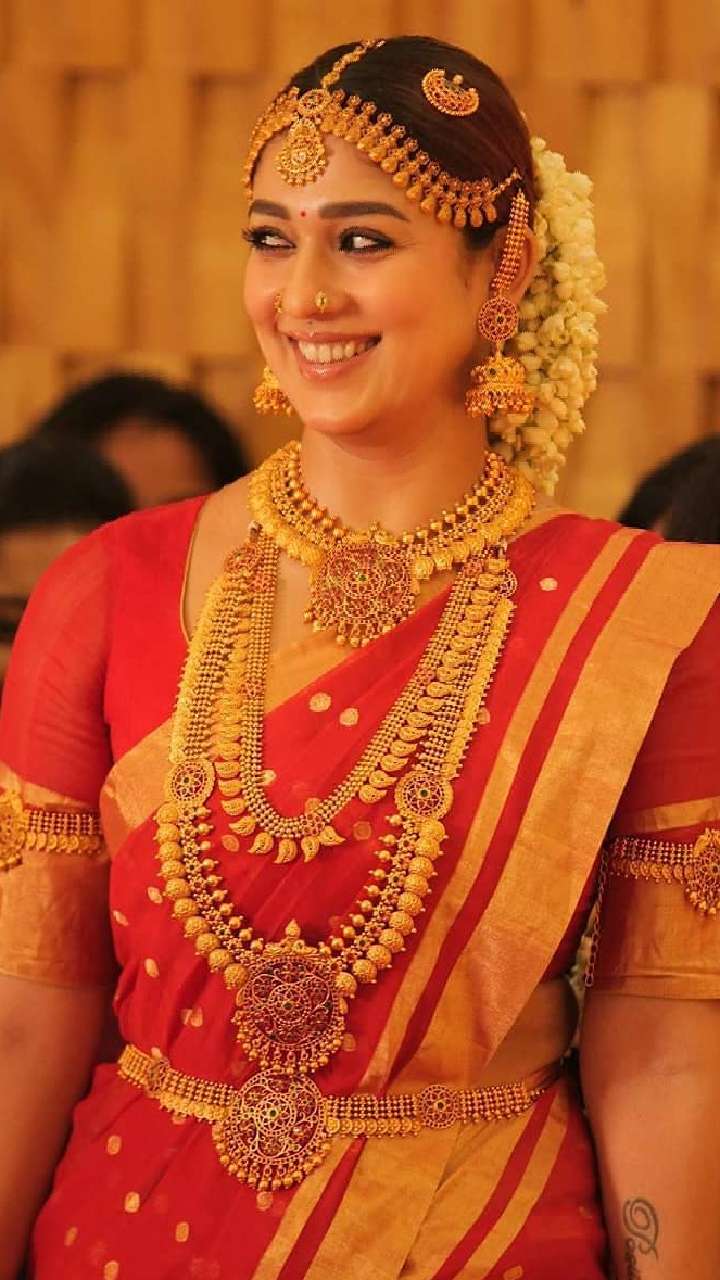 Jawan Fame Nayanthara Ethereal Sarees For South Indian Bride