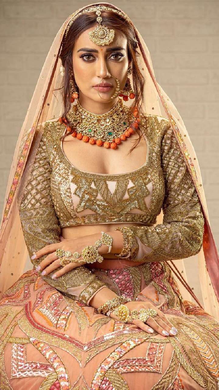 Red lengha design | Indian bridal dress, Indian wedding dress bridal lehenga,  Bridal lehenga