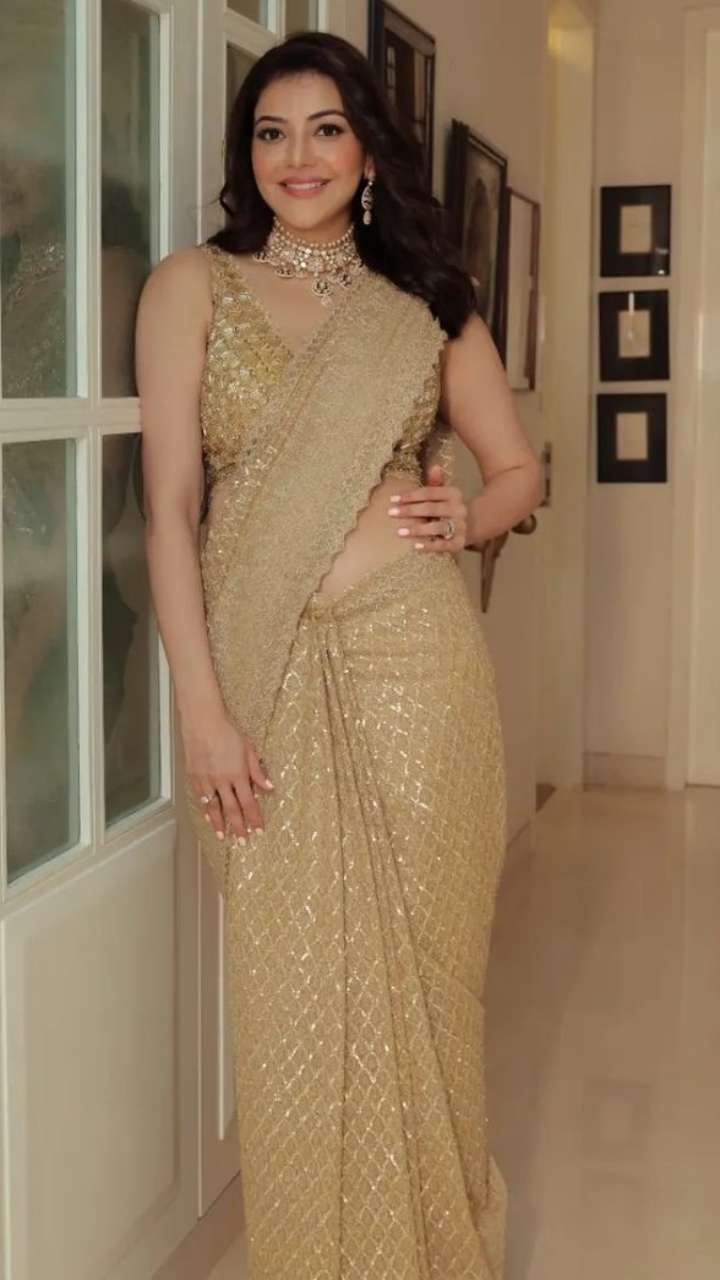 5 Trendy Sarees From Kajal Aggarwal Closet For Festive Season