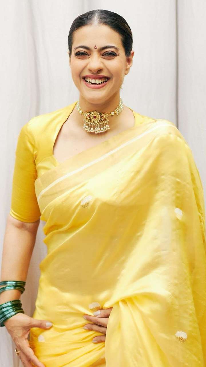 Buy Winza Designer Solid/Plain Bollywood Georgette Yellow Sarees Online @  Best Price In India | Flipkart.com