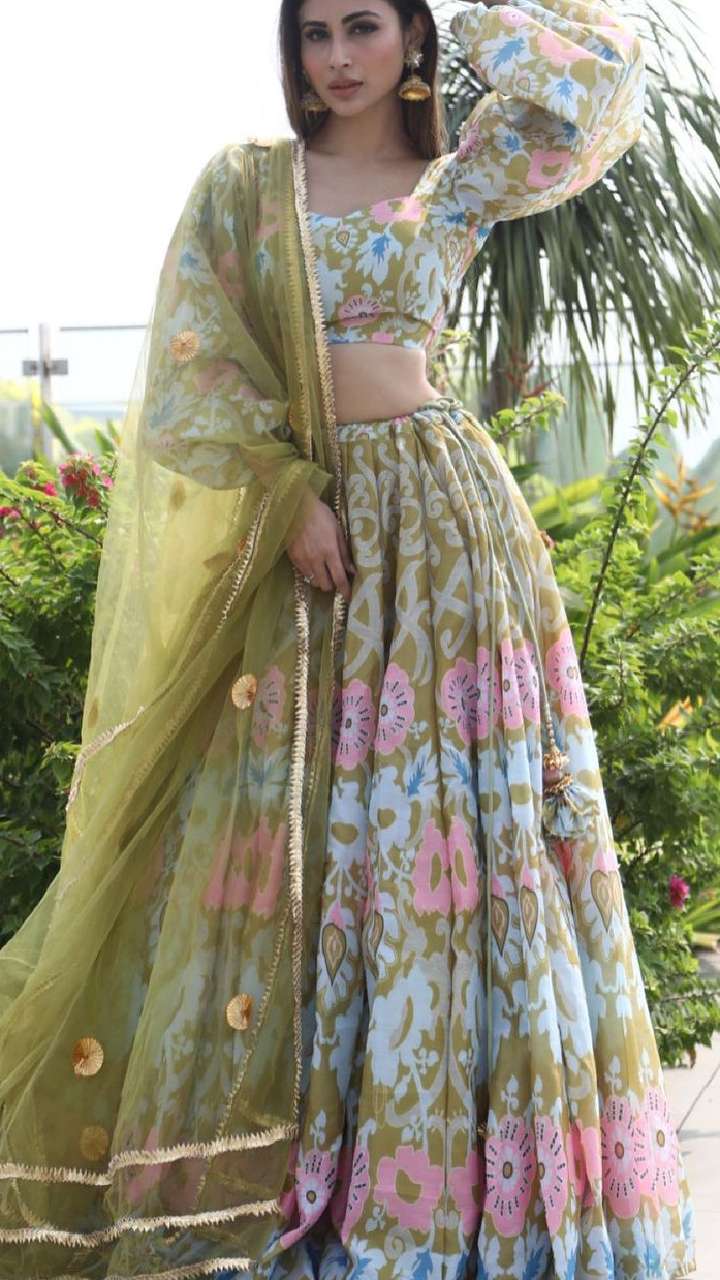 Mouni Roy's Floral Lehenga collection is perfect for wedding season! -  BridalTweet Wedding Forum & Vendor Directory