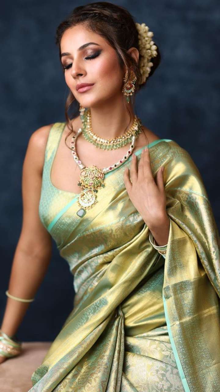 styling shawl with saree