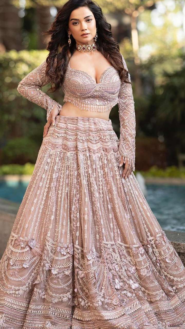 Cream Color Butterfly Net With Heavy Embroidery Work Lehenga Choli | Engagement Wear | Lehenga choli, Lehenga for engagement, Traditional dresses