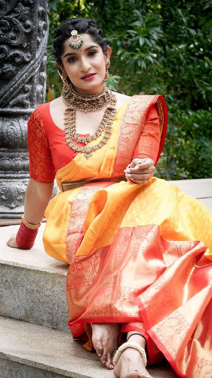 Festive Wear Red & Cream Pongal Festival Special Bansari Silk Saree at Rs  650 in Surat