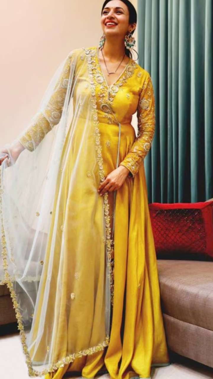 5 Elegant Suits By Divyanka Tripathi For Vasant Panchami