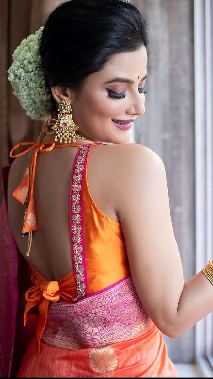 dhoti #dhotidress #floral #rufflesleeve #chiffondress #backneck #bow |  Dresses kids girl, Kids dress, Back neck designs