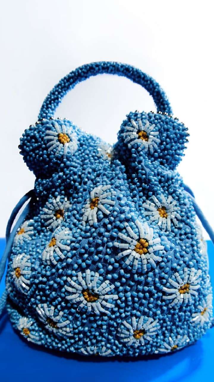 Floral Hand Embroidery Purse for women