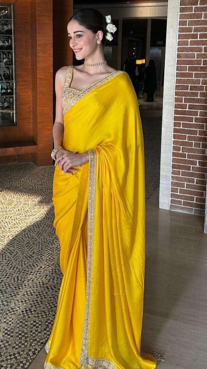 5 Vibrant Sarees By Ananya Panday For Spring Season