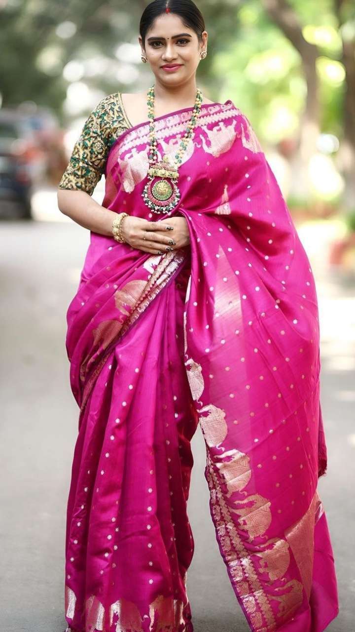 5 Traditional Sarees By Anjali Attota To Shine This Wedding Season