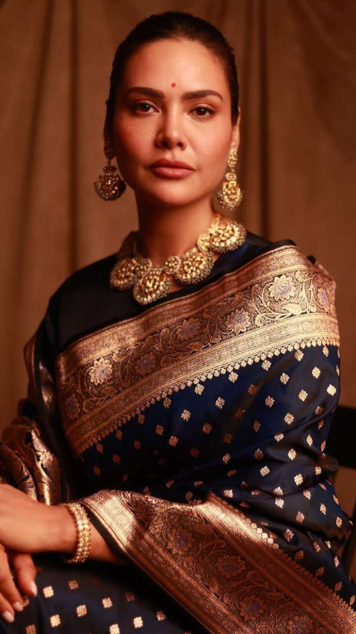5 Regal Silk Sarees By Esha Gupta For Festive Season