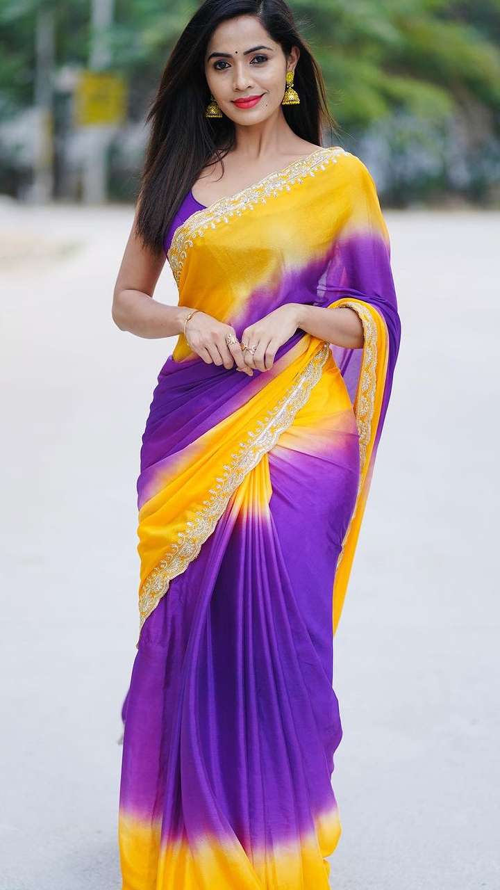6 Bright Stylish Sarees From Shobha Shetty's Closet For Summer Season